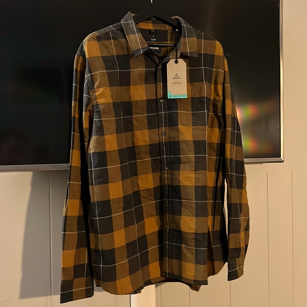 prAna slim fit flannel